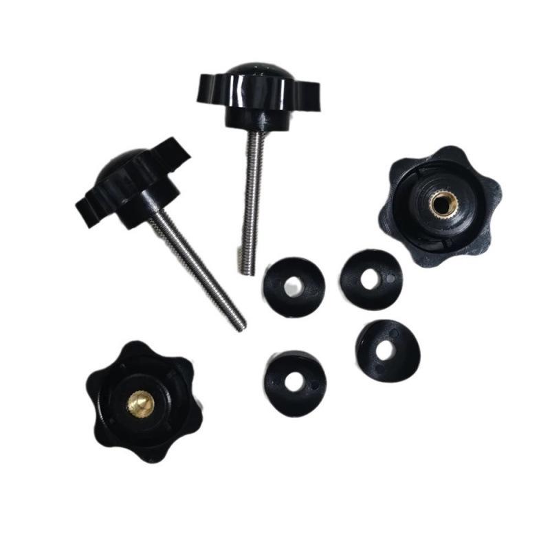 Rollator Replacement Part: Plum Blossom M6 Hand-Tightening Bolt with Rubber Washer