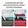Car Sun Visor Extender Can Store Sundries Sun Blocker Car Window Glasses And Card Storage Blocker Universal For Auto Accessories
