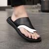 Fashion Summer Casual Men's Slippers Comfortable and Breathable Styles Beach Walking Outdoor Street Black and White Color Shoes New