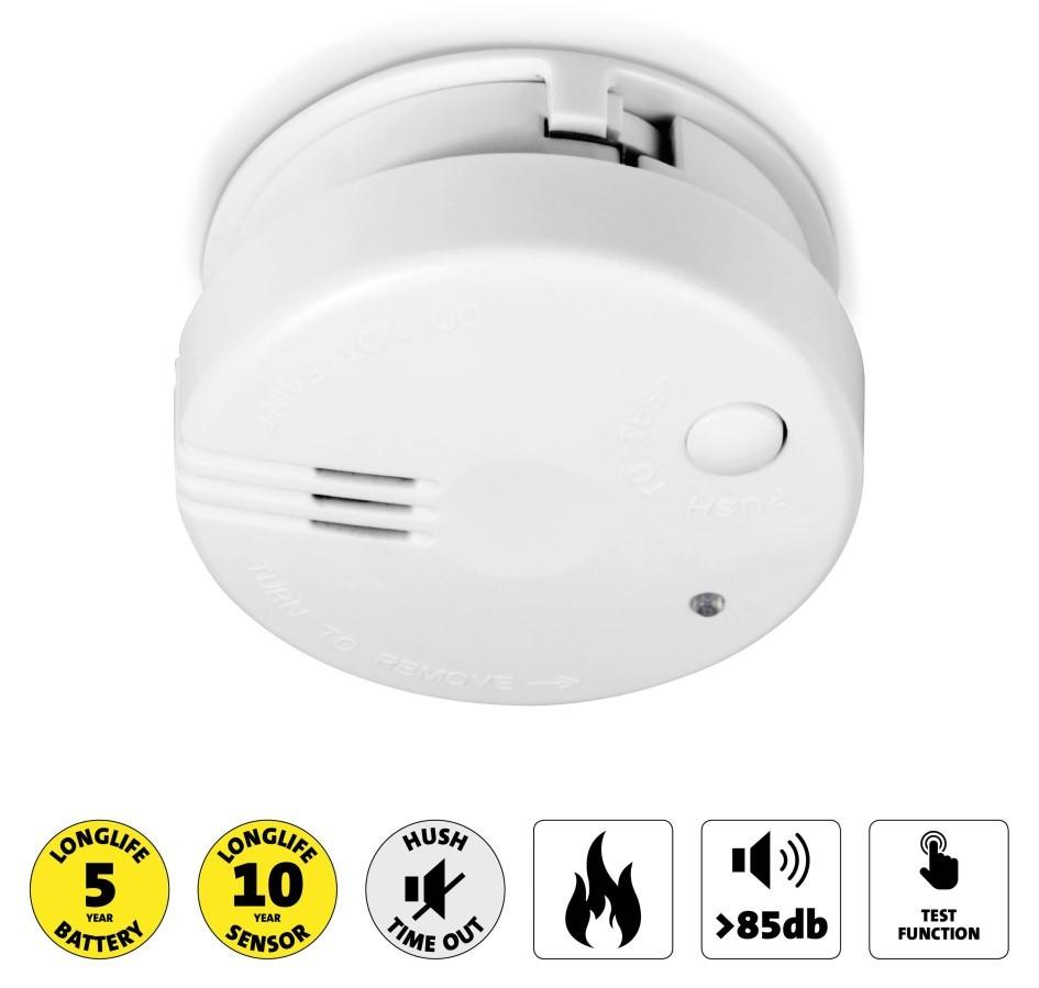 Mini czujka dymu Alecto SA-100, Alecto