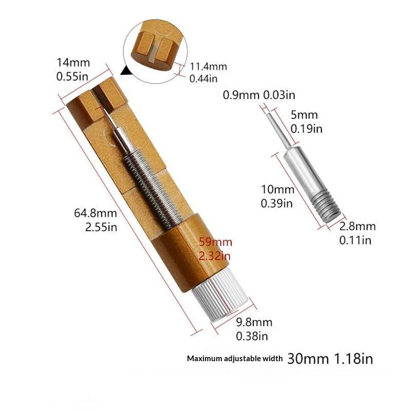 Watch Band Link Remover Tool Aluminum Alloy Adjuster For Steel Strap Pin Removal Repair Kit