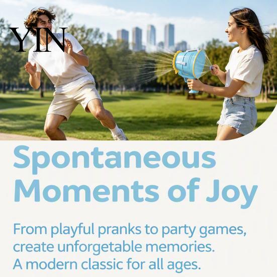 Durable Prank Toy for Teens Handheld Air Cannon Toy, Single Shot Vortex No Family Gathering Entertainment Battery Shooter Blower Outdoor Games,