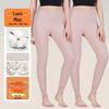 Women's Quilted 280G Pure Cotton Warm Trousers - Antibacterial Base Layer for Autumn & Winter