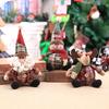 Navidad  Christmas Decoration Plaid Christmas Pendant Christmas Tree Pendant Bead Leg Pendant  Xmas Tree Decor Figurine Ornament