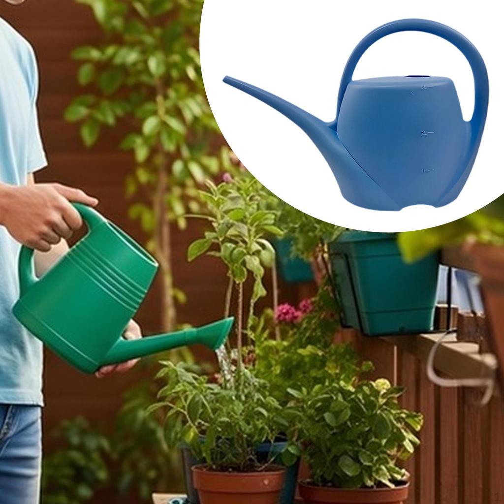 3L Watering Can Long Spout Water Can,Lightweight Sturdy Modern Pot for Indoor Outdoor