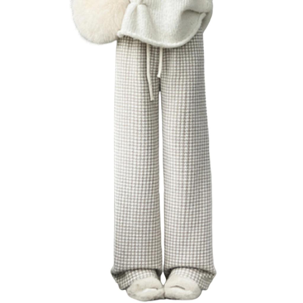 Women's Fashionable Casual Loose Fleece Lined Long Pants