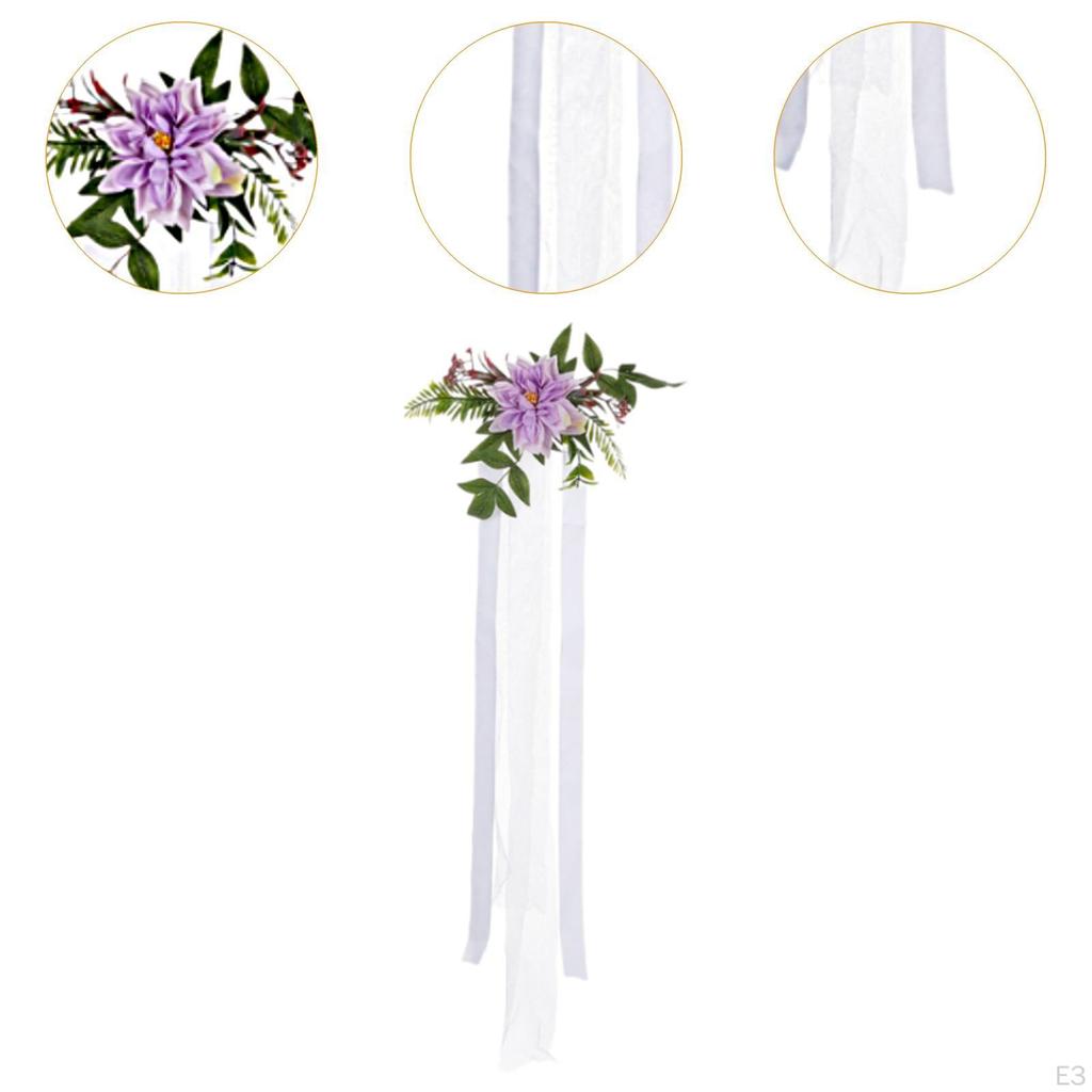 Aisle Bench Flower Arrangement Flowers for Chairs Wedding Decorations Banquets