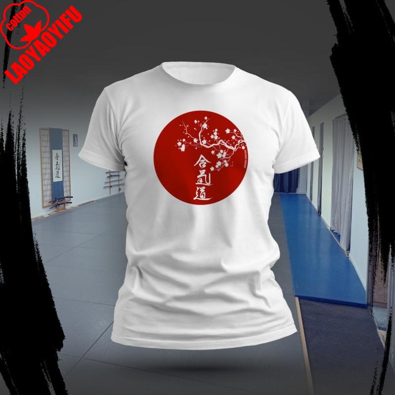 Aikido Martial Arts Printed Tshirt Woman Man Original Aiki Summer Outdoors Breathable Cotton Streetwear Vintage Clothes Tee