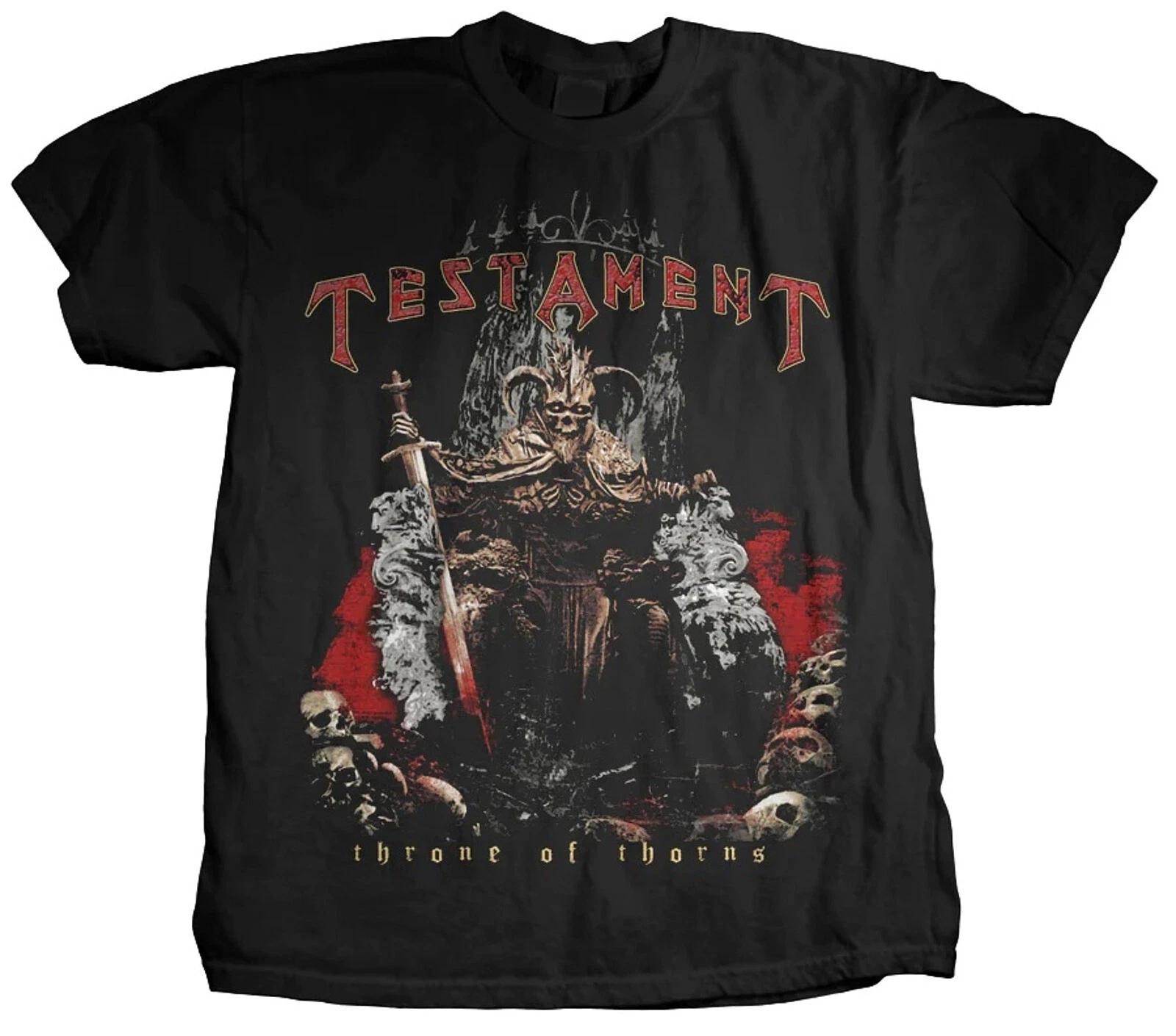 TESTAMENT cd lgo THRONE OF THORNS Official SHIRT MED New dark roots legacy order L