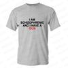 I Am Schizophrenic and I Have A Gun Men Women T Shirt Funny Graphic Streetwears Unisex Summer Short Sleeve Fashion Tee T-shirts