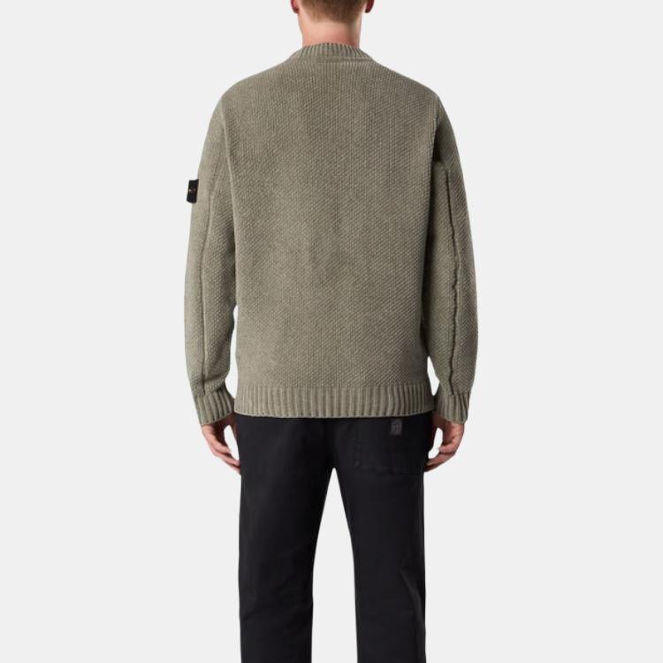 Stone Island SS26 Spring Summer Series Ribbed High Neck Logo Pullover Sweater Unisex sweater L1S155100005S00N8-V0055