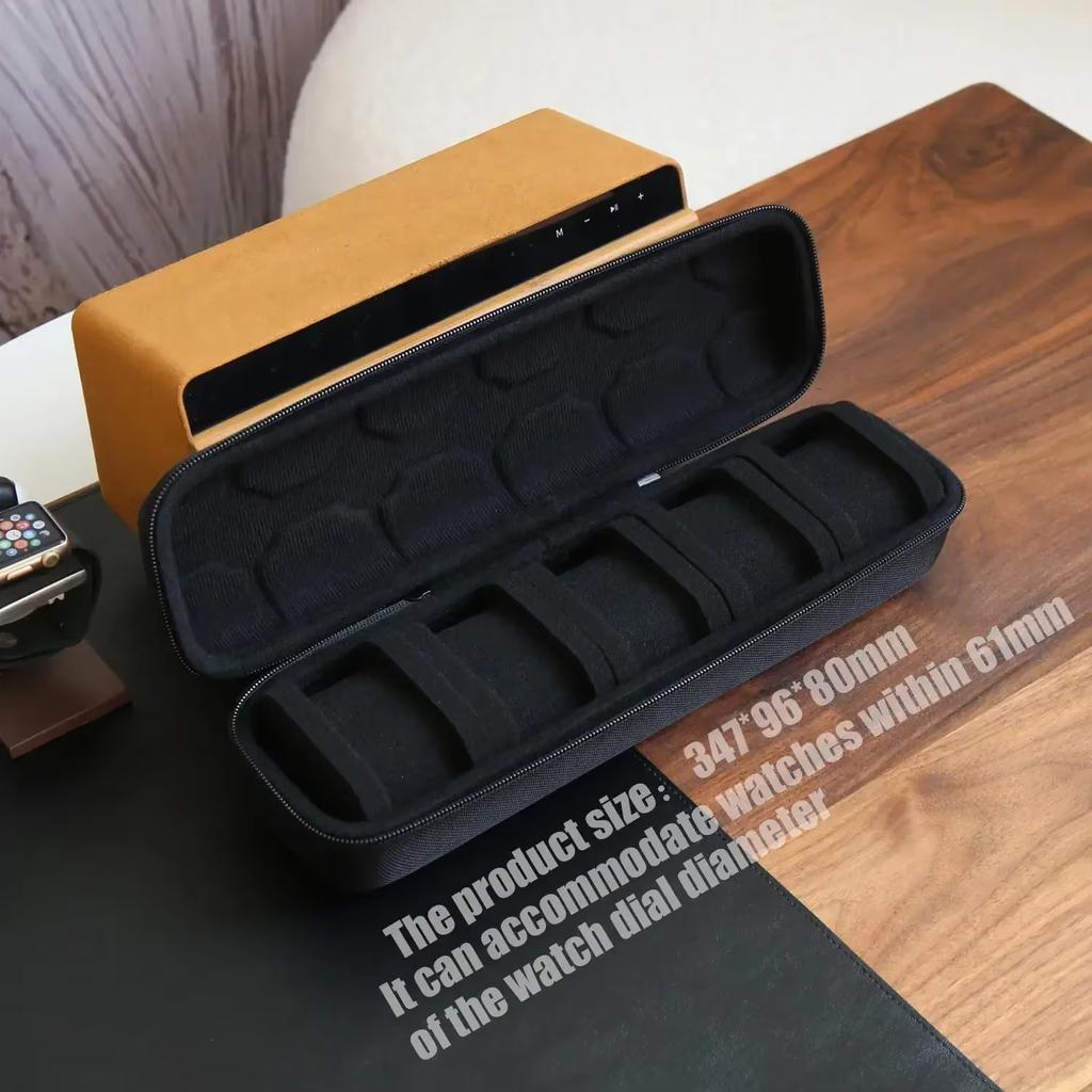 Watch Box Organizer Men Women Watch Travel Case Portable Storage Watch Display Holder for Smart Wristwatches Detent Storage Gift