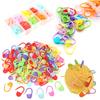 20-100PCS 2.2cm Mixed Color Plastic Small Mark Buckle Crochet Locking Stitch Markers Clips Home DIY Tools Sewing Accessories ZYF