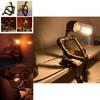 Vintage Industrial Style Water Pipe Robot Table Lamp Perfect For Coffee Bars And Desks