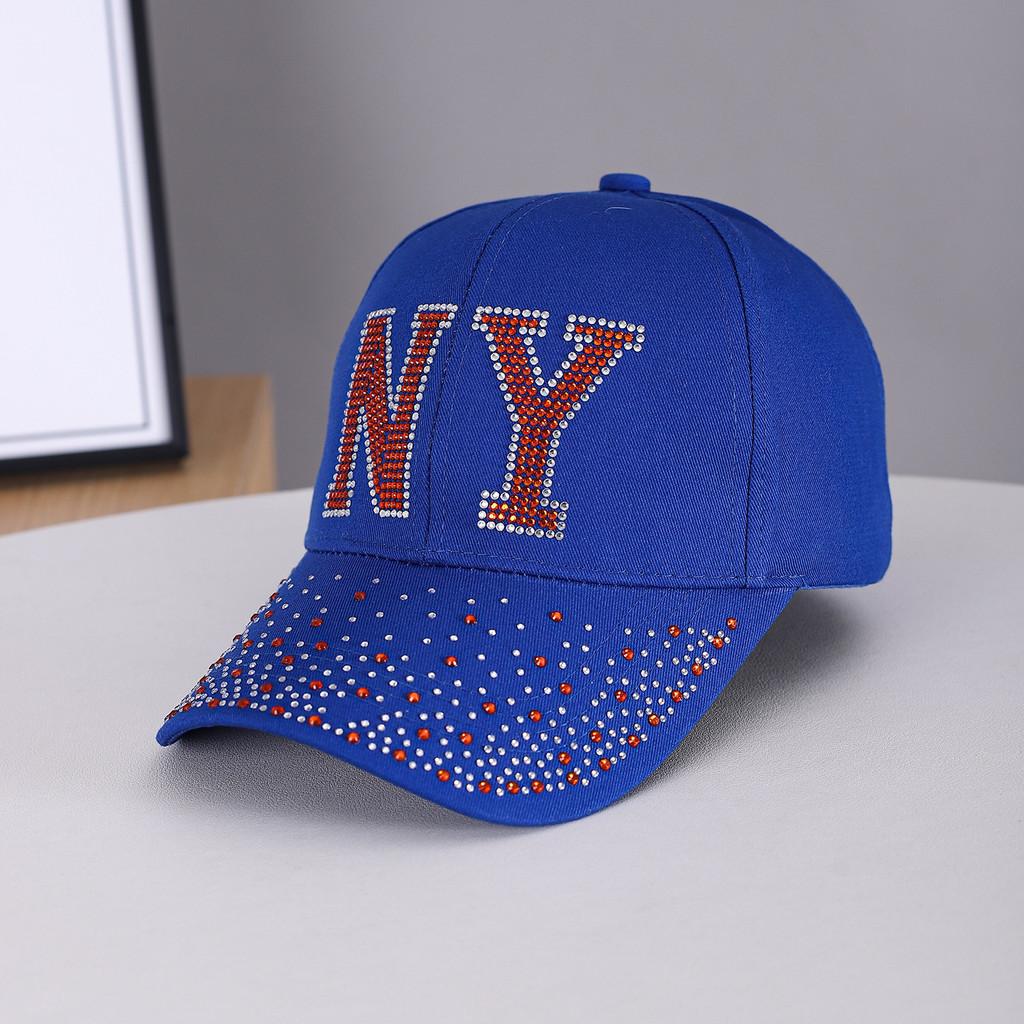 New Diamond Letter Baseball Cap With Embellished Logo For Fashionable Women And Teens