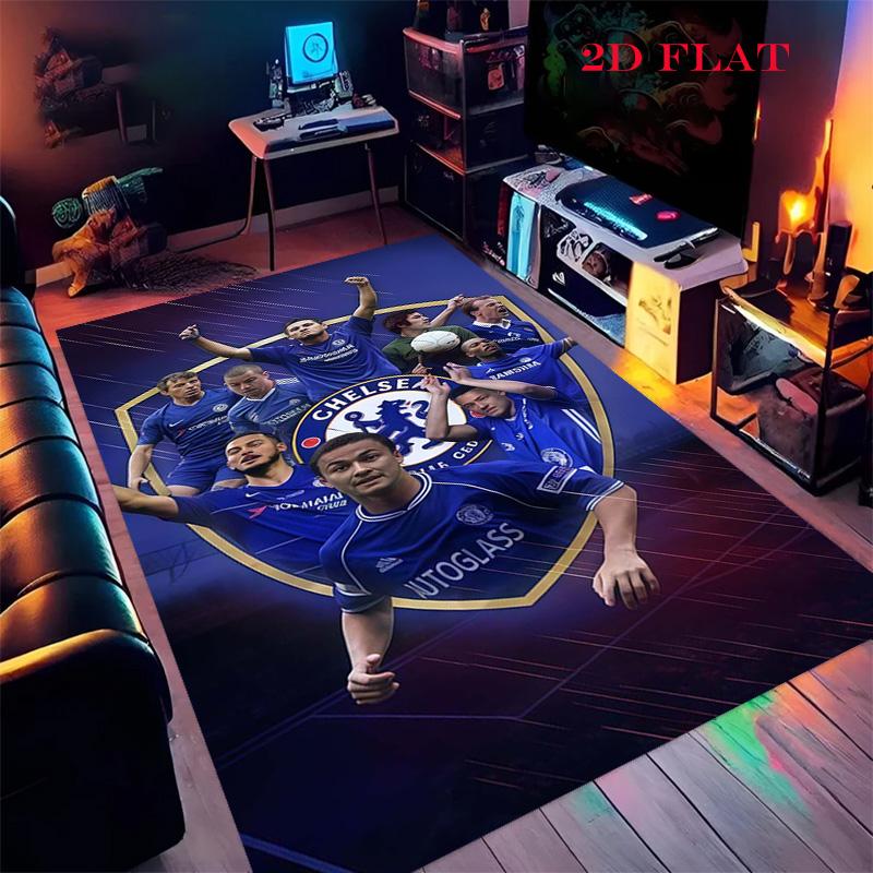 Chelsea FC poster Carpet Rug for Living Room Bedroom Home Sofa Decoration,Kids play Nonslip Floor Mat