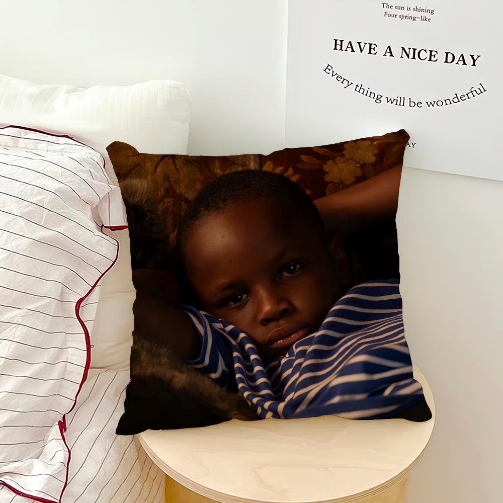 Singer Michael Kiwanuka Small Changes Pillow Case Sofa Living Room Bedroom Headboard Backrest Cushion Square Cushion Nap Time 16x16Inch