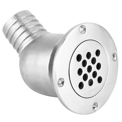 Stainless Steel Boat Deck Drain Scupper 45 Degree For Yacht Boat Replacement Accessory