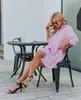 2022 European & American Women's Spring/Summer Long-Sleeve Striped Casual Shirt