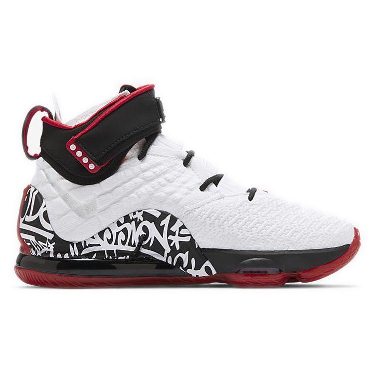 Nike LeBron 17 EP LeBron 4 Graffiti Unisexové tenisky Bílá Univerzitní-červená Černá CT6052-100