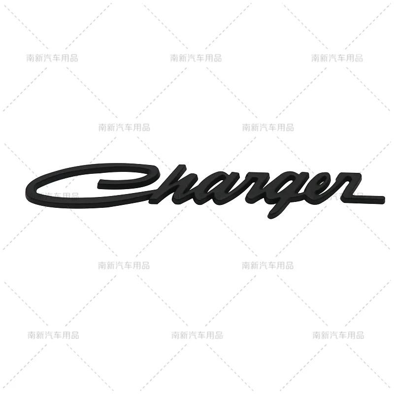 3D Metal Challenger Emblem Charger Badge Rear Trunk Decal Stickers for Charger Challenger Auto Decoration Accessories Ring Key