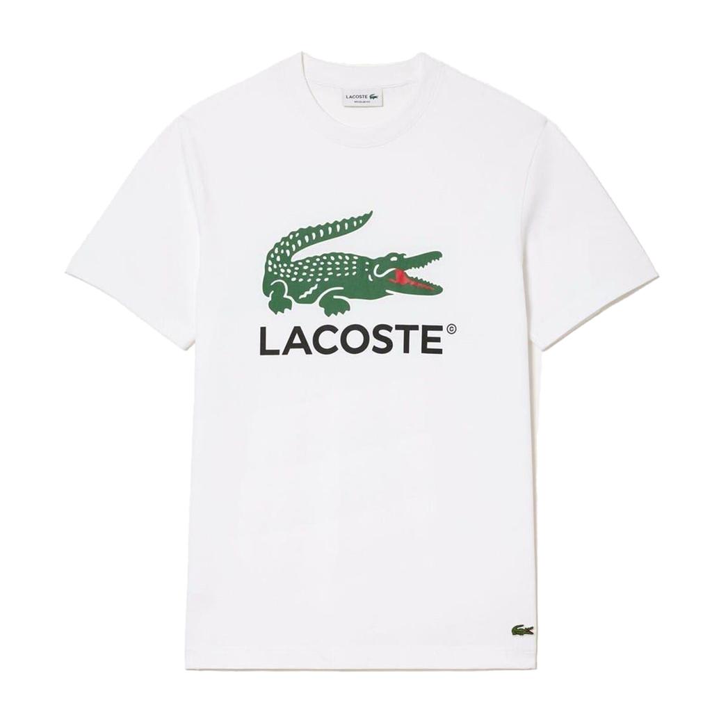 Lacoste T-shirt Regular da Uomo con Stampa Coccodrillo