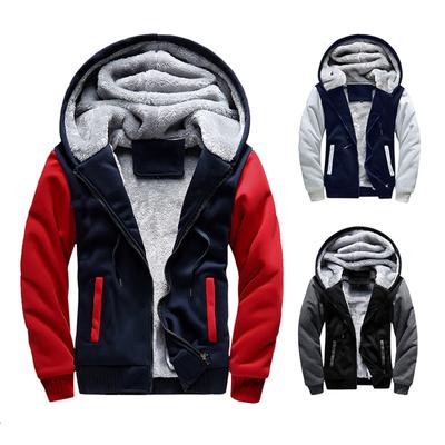 Herrars Dragkedja Pullover Långärmad Huvtröja Toppar Blus
