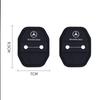 4Pcs Silicone Door Lock Buckle Car Door Anti-collision Protective Cover Ornaments for Mercedes Benz W203 W204 W205 W210 W211 YN8