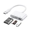 3-in-1 Card Reader Adapter Type C To SD TF Memory Card Reader USB Type C OTG Converter For Huawei Samsung Xiomi Phone Tablet