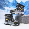 Boy's Winter Boots Fashionable Fleece Warm High-Top Outdoor Cotton Boots Snow Boots Big Boy Cotton Shoes