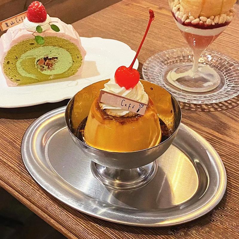 Eisbecher Salatschüssel Edelstahlschüssel Dessert Obstteller Snackschale Partyzubehör