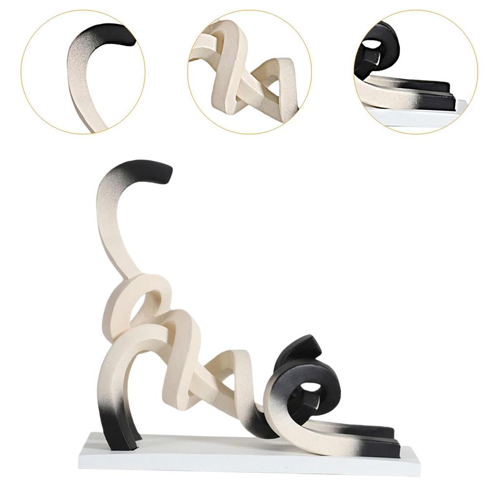 Figure, Minimalist Sculpture for Bookshelf Display