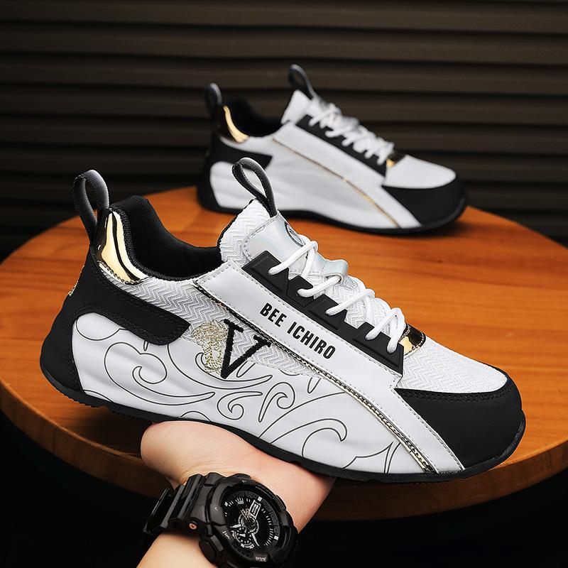 Men's shoes new sports shoes summer breathable tide brand high-end heightening sole shoes