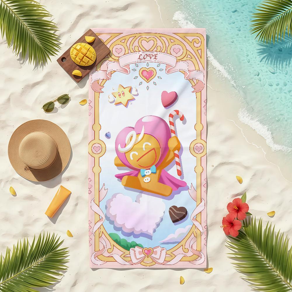Game C-Cookie cartoon Run K-KingdomS Towel Soft Pool Gift For Travel Gym Shower Camping Quick Dry Sports Beach Towels