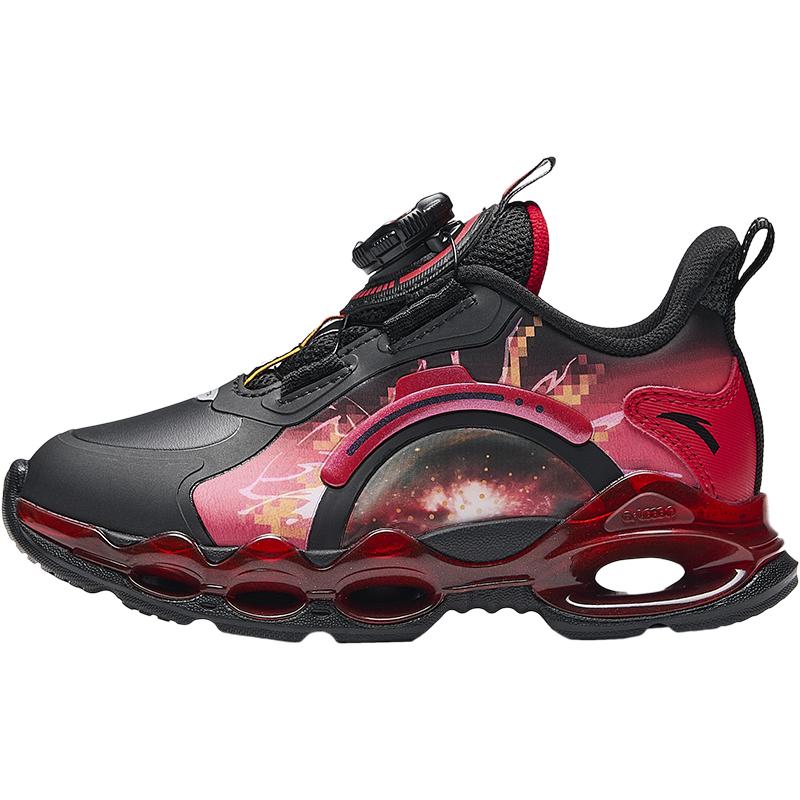 Anta Kids Energy Ring 10.0 Comfortable Versatile Durable Low-Top Running Shoes Kids sneaker Black Red 312449901N-2