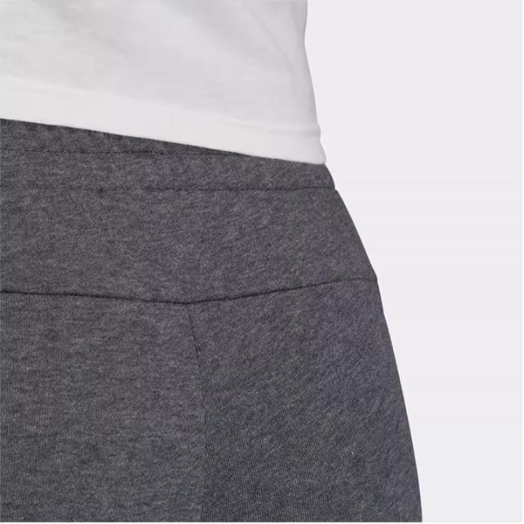 Adidas Letter Print Breathable Sports Capris Women Bottoms Gray FM6817