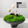 Chinese Style Floral Coffee Table Arrangement for Living Room or Hotel Decor
