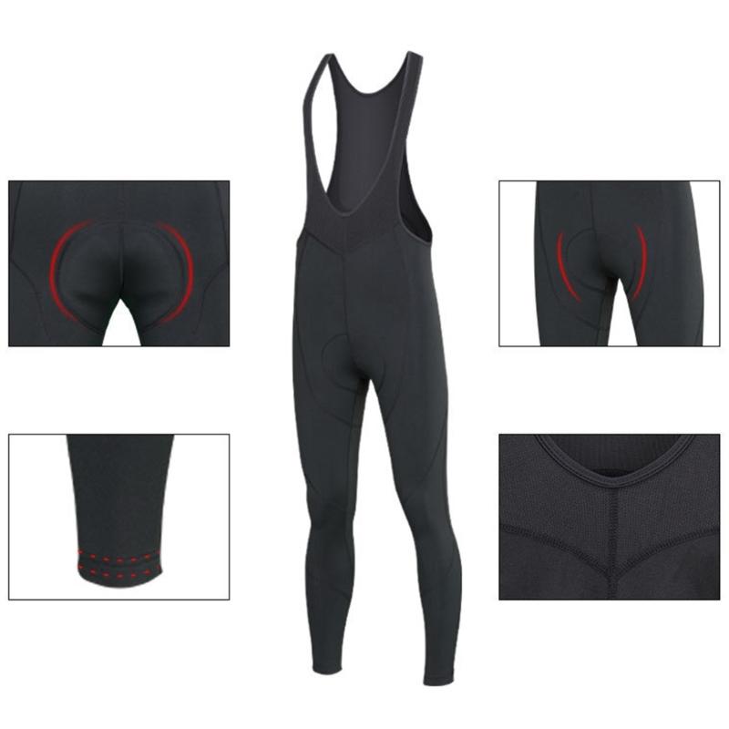 Cycling Bib Pants Men's Bike Pants Cycling Clothing Cold Weather Biking Apparels for Winter Warmth