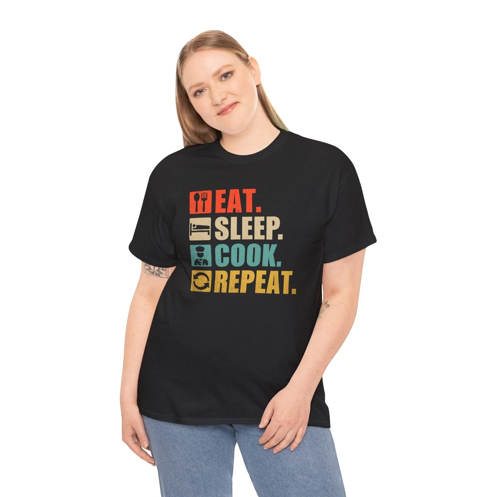 Cooking is an Art T-Shirt – Chef Kitchen Culinary Eat Sleep Cook Repeat Cooking 3XL