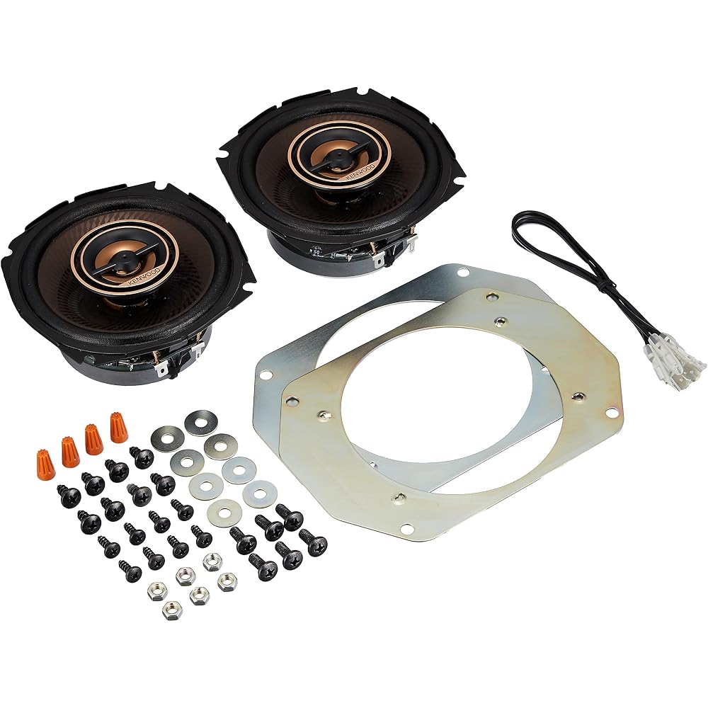Kenwood KFC-RS124 12cm Custom Fit Coaxial Speakers Black