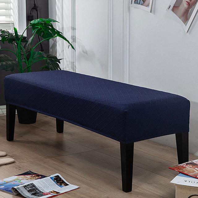 Narzuta na ławkę do sypialni rozciągliwa miękka ławka do fortepianu długi prostokątny pokrowiec na stołek elastyczny narzuty do jadalni salon