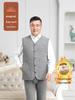Men's Warm Plus Size Sleeveless Vest for Seniors - Thickened Velvet