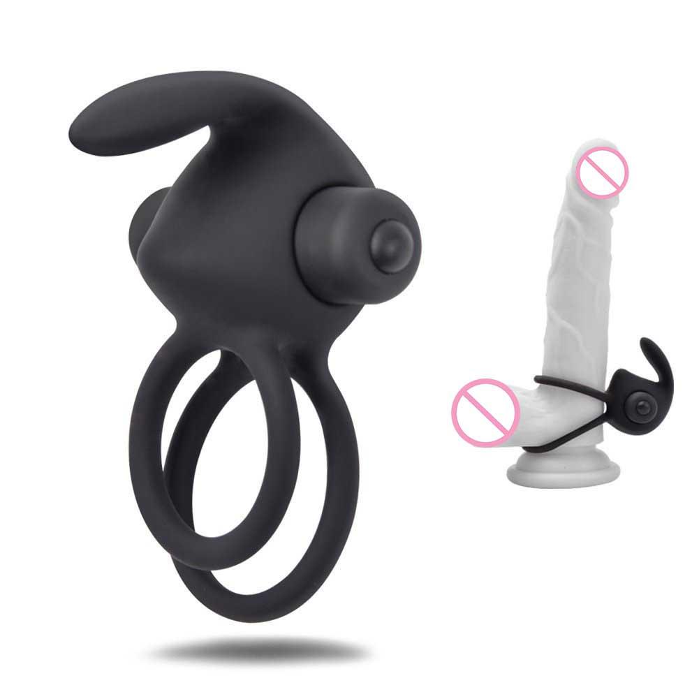 Men Cock Penis Ring Vibrator Delay Ejaculation Adult Products Silicone Sex Toys for Men Penis Vibrating Ring