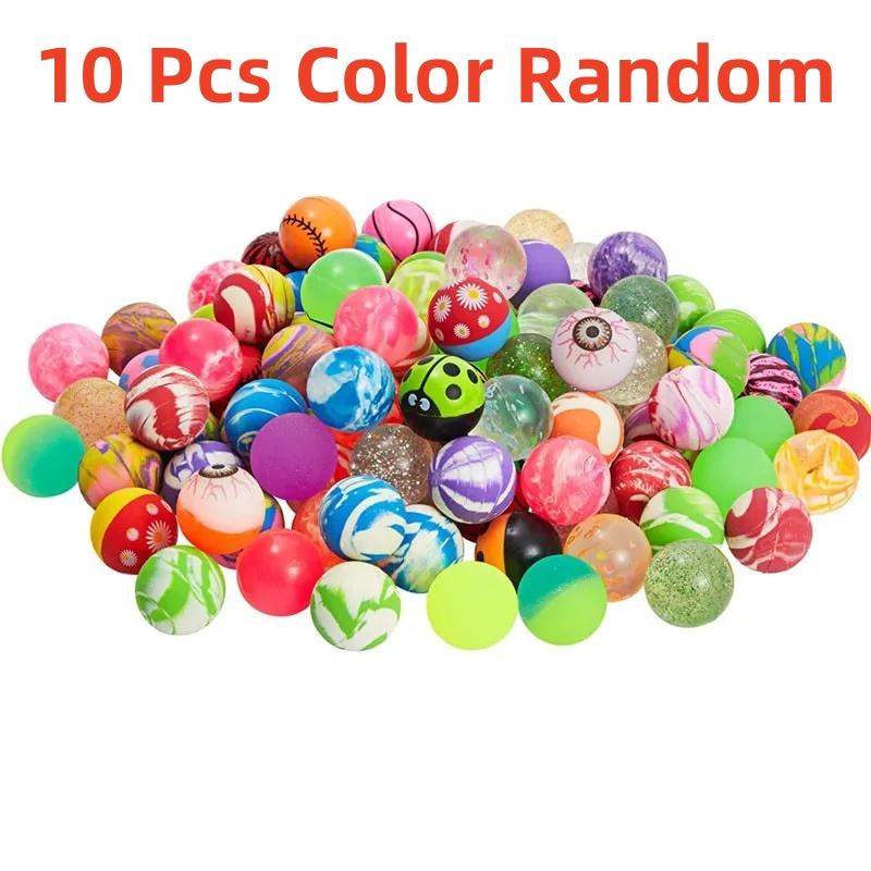 10 KS Dětské zábavné hračky Skákací míček Kapsle Směs skákacích míčků Skákací Pevný Plovoucí Skákací Elastický Gumový Míček Hračky