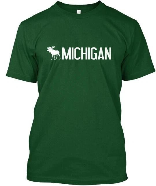 Michigan Moose TTshirt Made in the USA Size S to 5XL S