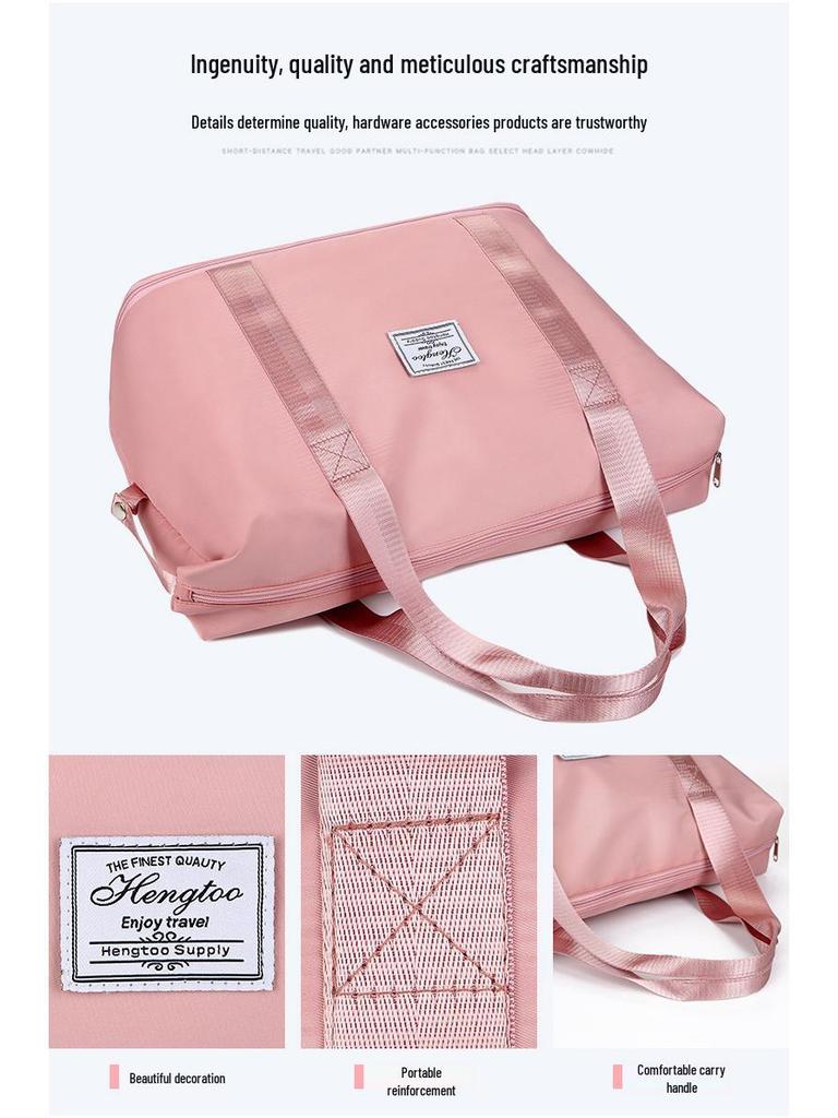 Women's Large Waterproof Travel Bag with Dry/Wet Separation, Expandable Storage, Ideal for Fitness, Swimming, Business Trips