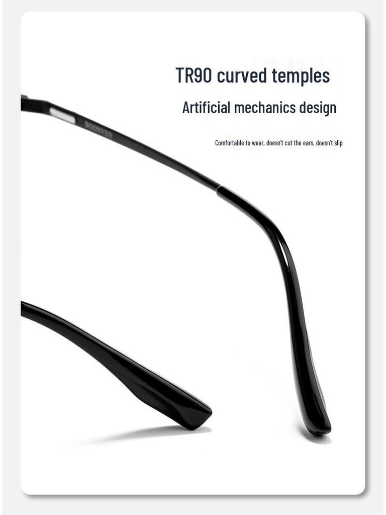 Armação de Óculos Retangular Poligonal Retrô Bestfen BW9901B de Titânio