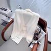 Imitation Mink Velvet Cardigan for Mature Women - Loose Pearl Button Knit Outerwear for Autumn/Winter