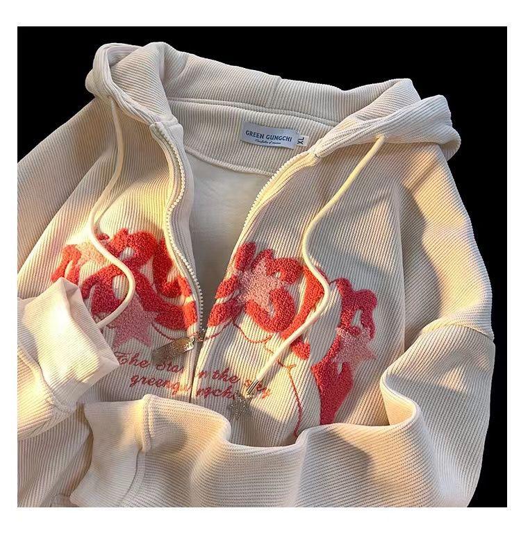 Hooded Casual Loose Top - Trendy Unisex Hong Kong Style Jacket