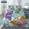 Home Living Luxury 3D Butterfly Print 2/3Pcs Comfortable Duvet Cover PillowCase Bedding Sets EU/US/AU Size